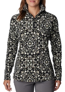 Columbia Women's Glacial IV Print Half-Zip Pullover, Medium, Black