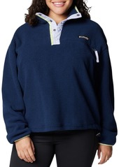 Columbia Women's Helvetia II 1/2 Snap Fleece, 1X, Black