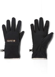 Columbia Women's Helvetia Sherpa Gloves, Medium, Black