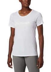 Columbia Women's Lava Lake II Short Sleeve Tee White/CSC Branded