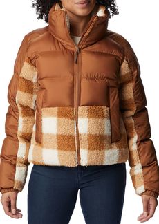 Columbia Women's Leadbetter Point Sherpa Hybrid Jacket, XL, Brown