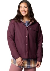 Columbia Women's Longhorn Ridge Reversible Shirt Jacket, XS, Black