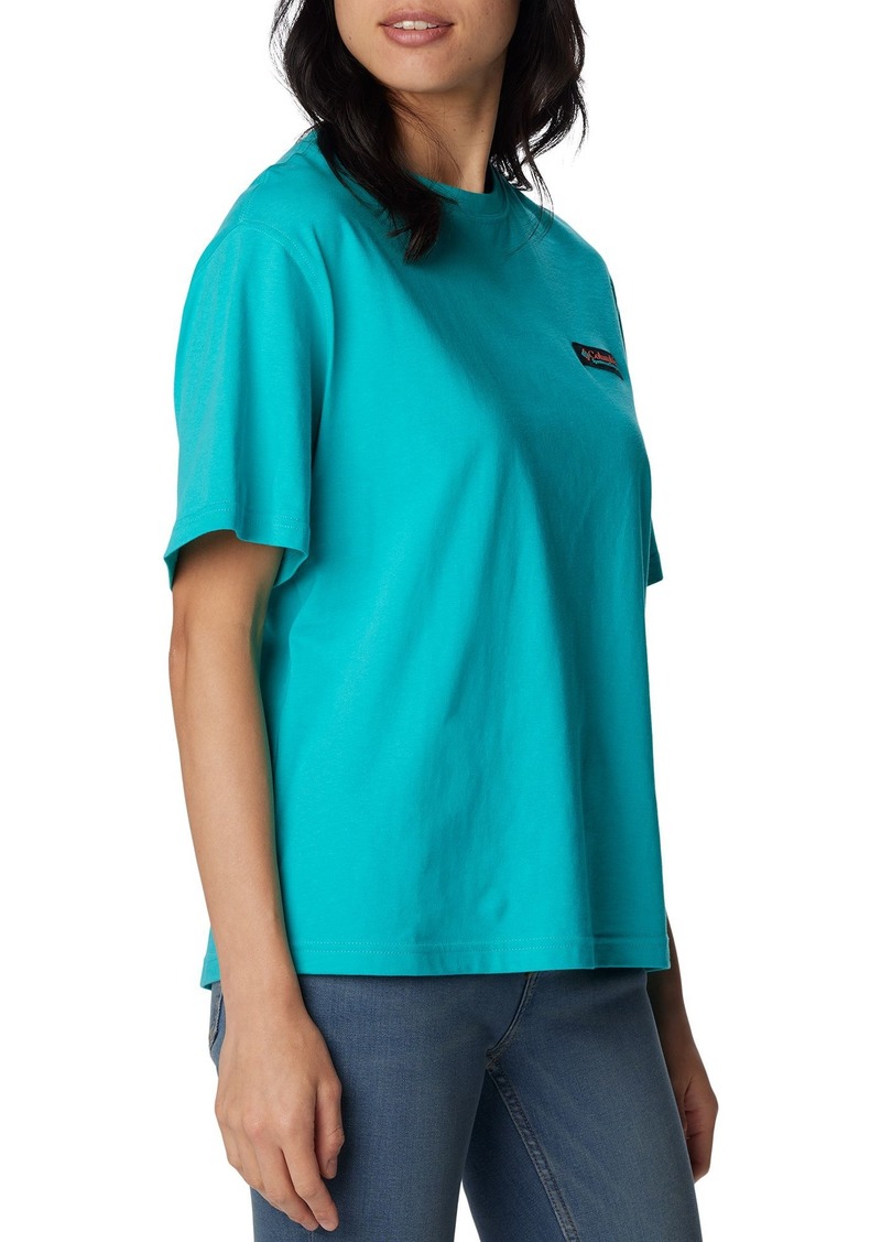 Columbia Women's Moon Falls Relaxed Short Sleeve T-Shirt, XS, Blue
