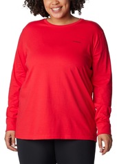 Columbia Women's North Cascades Long Sleeve Tee Red Lily/Buggytree