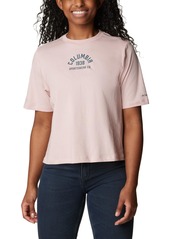 Columbia Women's North Cascades Relaxed Tee Dusty Pink/College Life