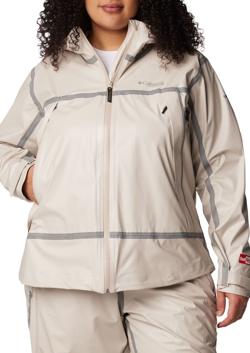 Columbia Women's OutDry Extreme Wyldwood Shell Jacket, 1X, Gray