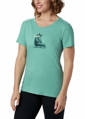 Columbia Women's Outer Bounds Short Sleeve Tee Copper ore Heather/Bearly