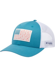 Columbia Women's PFG Fish Flag Snapback Hat, Blue