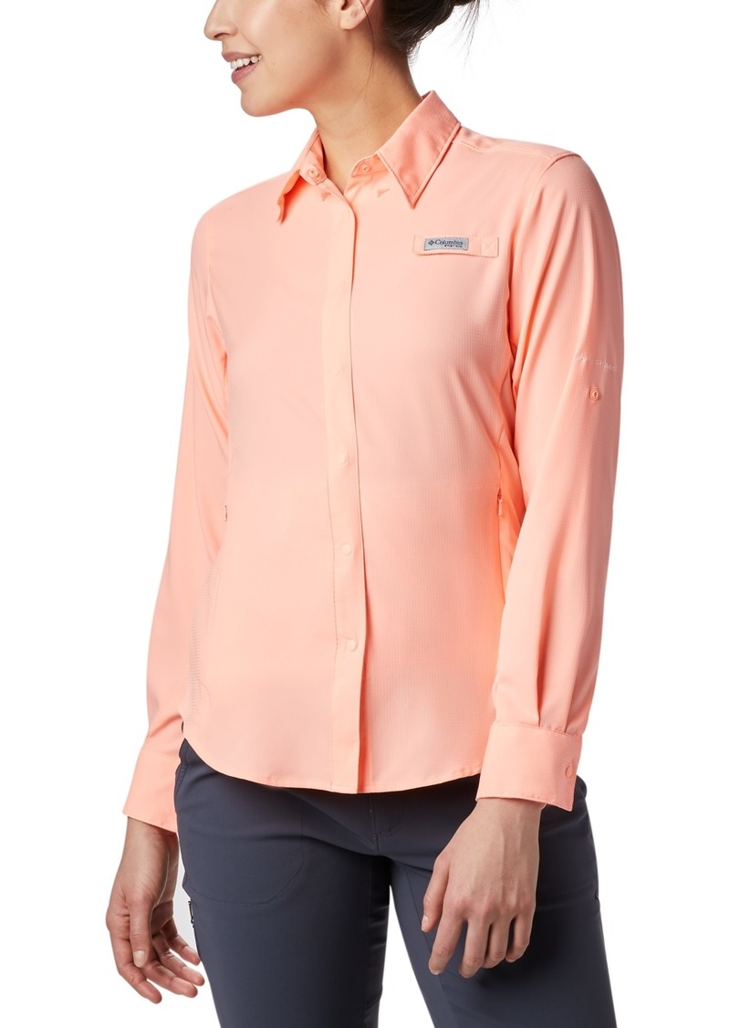 Columbia Women's Pfg Tamiami Ii Long-Sleeved Shirt - Tiki Pink