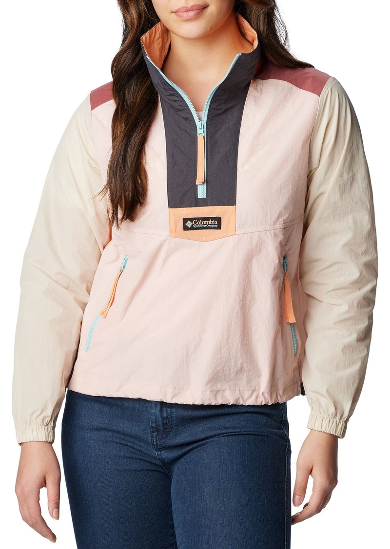 Columbia Women's Riptide Retro Anorak Jacket, XS, Pink