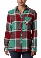Columbia Women's Simply Put II Flannel Shirt Copper ore Windowpane