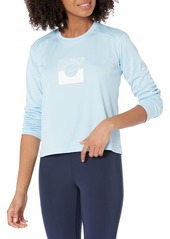 Columbia Women's Summerdry Graphic Long Sleeve Tee Spring Blue/CSC Split Leaves Graphic