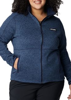 Columbia Women's Sweater Weather Full Zip Jacket, XS, Gray