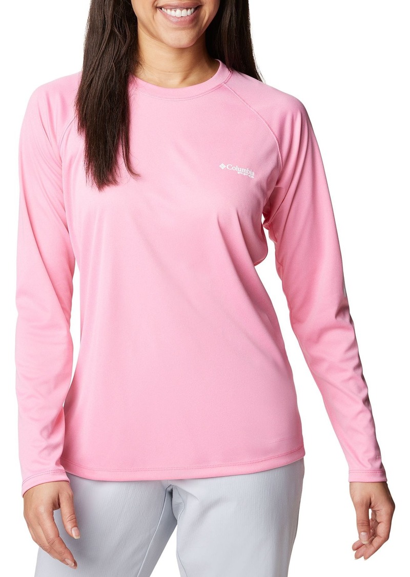 Columbia Women's Tidal Heather Long Sleeve Shirt, Medium, Pink