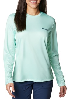 Columbia Women's Tidal PFG Tri-Sail Long Sleeve Shirt, XS, Green