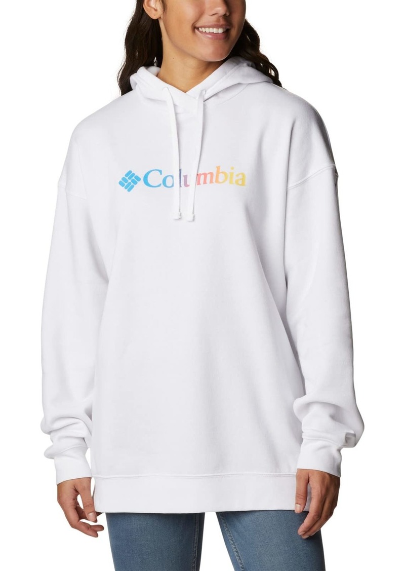 Columbia Women's Trek Oversized Hoodie White/CSC Branded Gradient