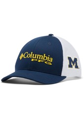 Columbia Youth Navy Michigan Wolverines Collegiate Pfg Snapback Hat - Navy