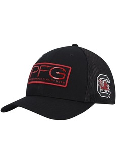 Men's Columbia Black South Carolina Gamecocks Pfg Hooks Flex Hat - Black
