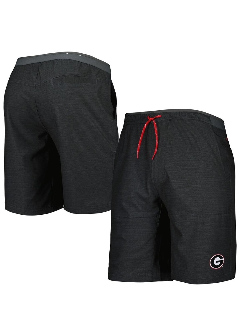 Men's Columbia Charcoal Georgia Bulldogs Twisted Creek Omni-Shade Omni-Shield Shorts - Charcoal