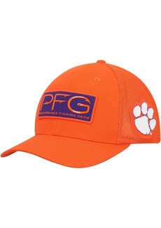 Men's Columbia Orange Clemson Tigers Pfg Hooks Flex Hat - Orange
