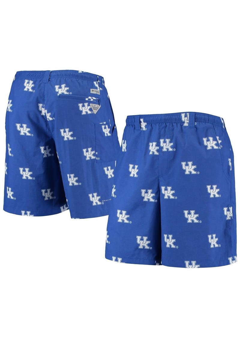 "Men's Columbia Pfg Royal Kentucky Wildcats Backcast Ii 8"" Omni-Shade Hybrid Shorts - Royal"