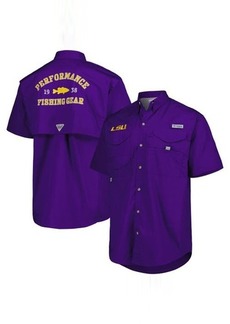Men's Columbia Purple LSU Tigers Bonehead Button-Up Shirt at Nordstrom