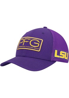 Men's Columbia Purple Lsu Tigers Pfg Hooks Flex Hat - Purple