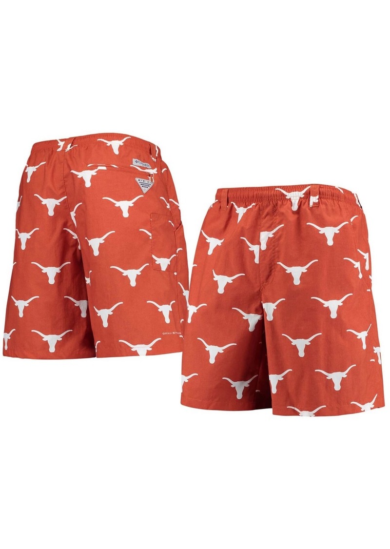 Columbia Men's Texas Orange Texas Longhorns Backcast Ii Omni-Shade Hybrid Shorts - Texas Orange