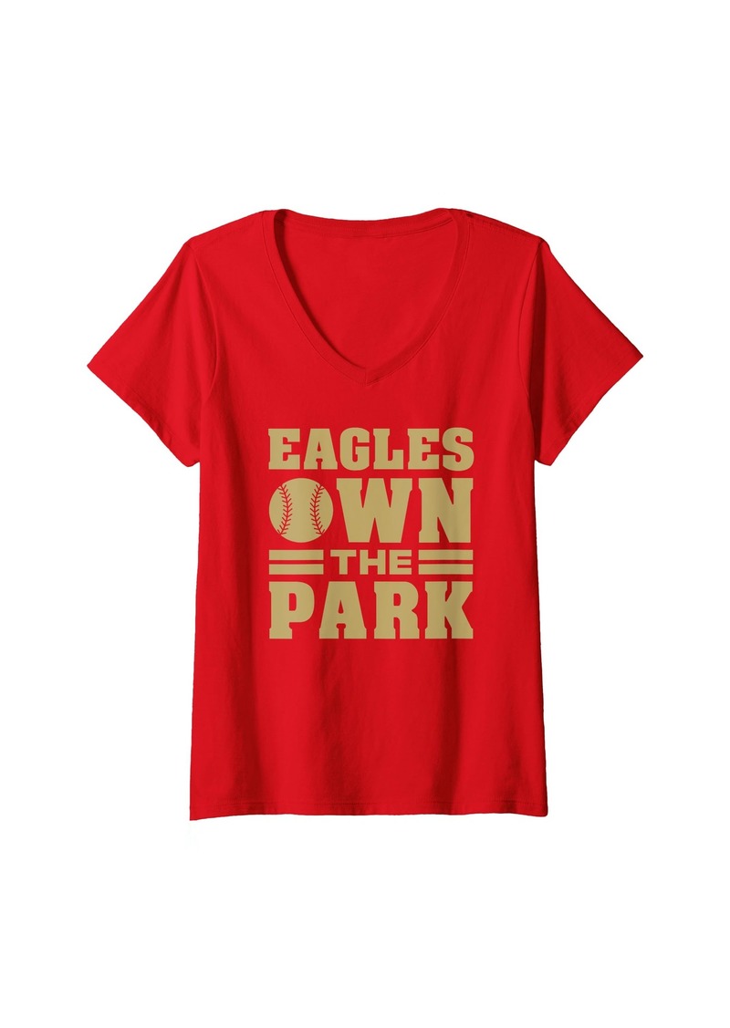 Womens Columbia Eagles Own the Park V-Neck T-Shirt