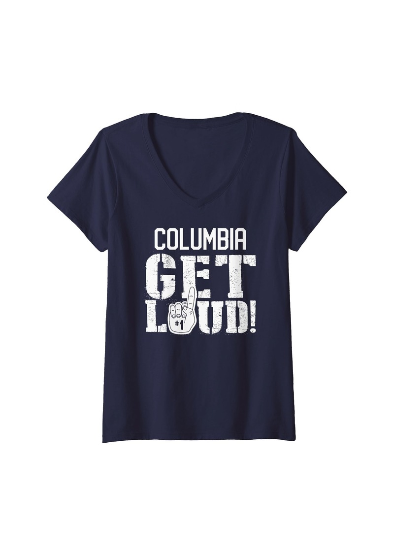 Womens Columbia High School Get Loud! V-Neck T-Shirt