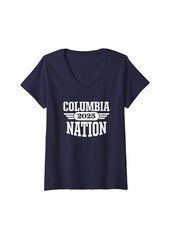 Womens Columbia High School Nation 2025 HS V-Neck T-Shirt