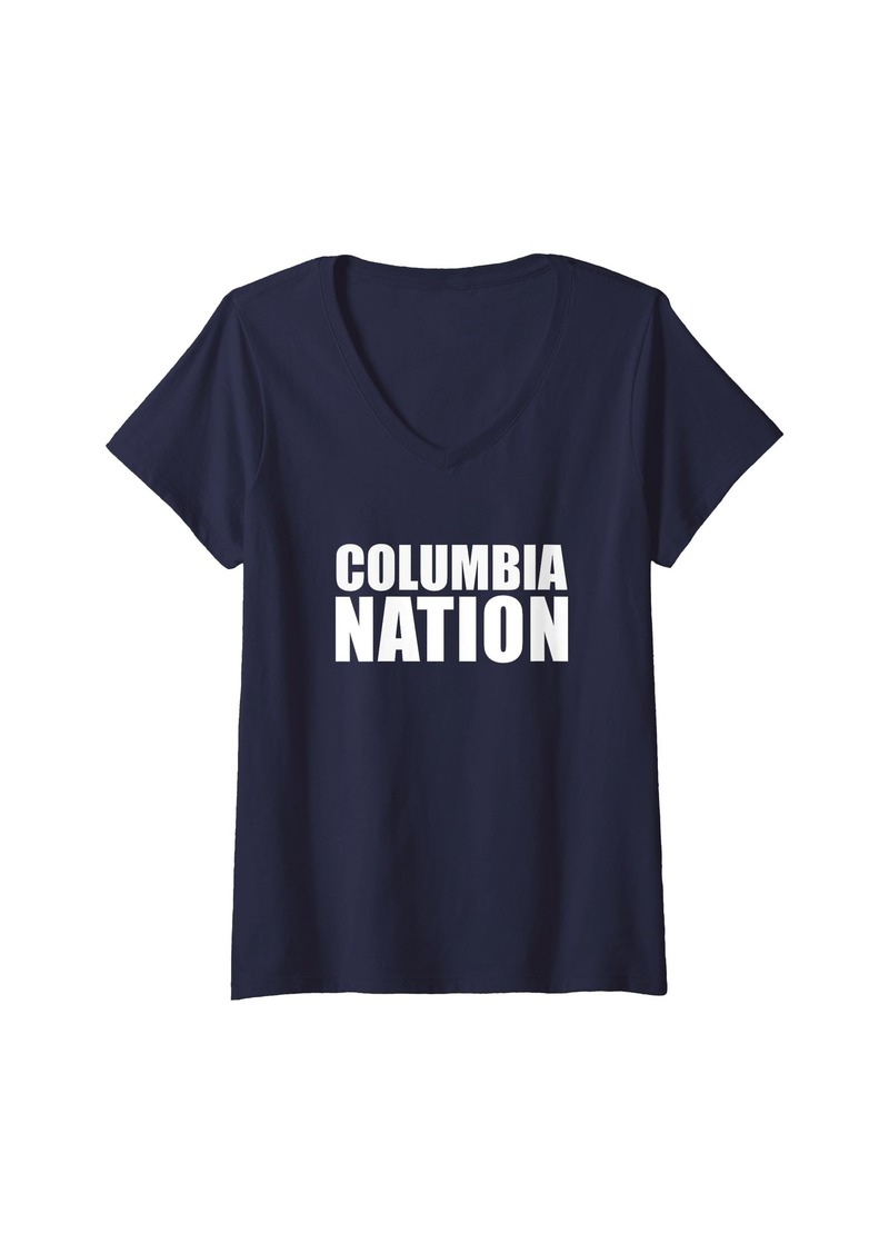 Womens Columbia High School Nation V-Neck T-Shirt