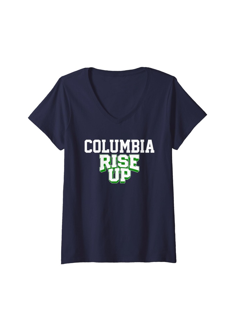 Womens Columbia High School Rise Up V-Neck T-Shirt