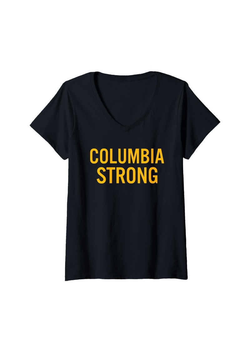 Womens Columbia High School Strong V-Neck T-Shirt