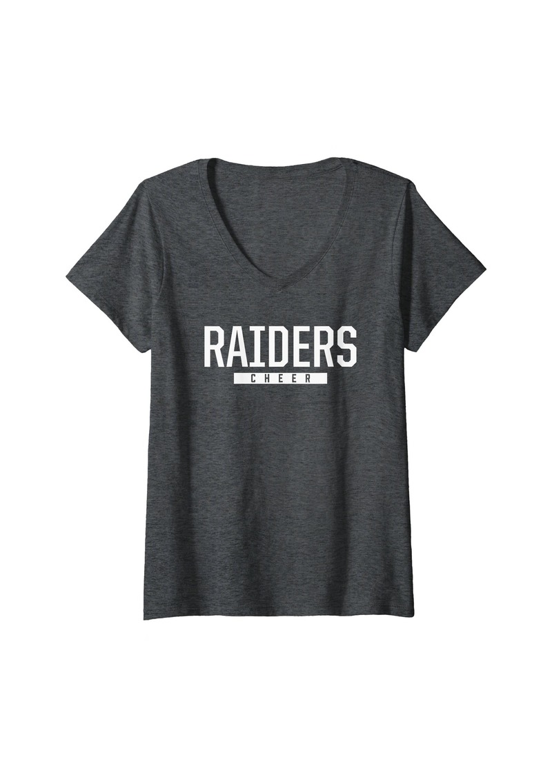 Womens Columbia Raiders Cheer HS V-Neck T-Shirt