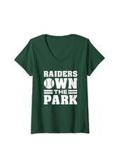 Womens Columbia Raiders Own the Park HS V-Neck T-Shirt