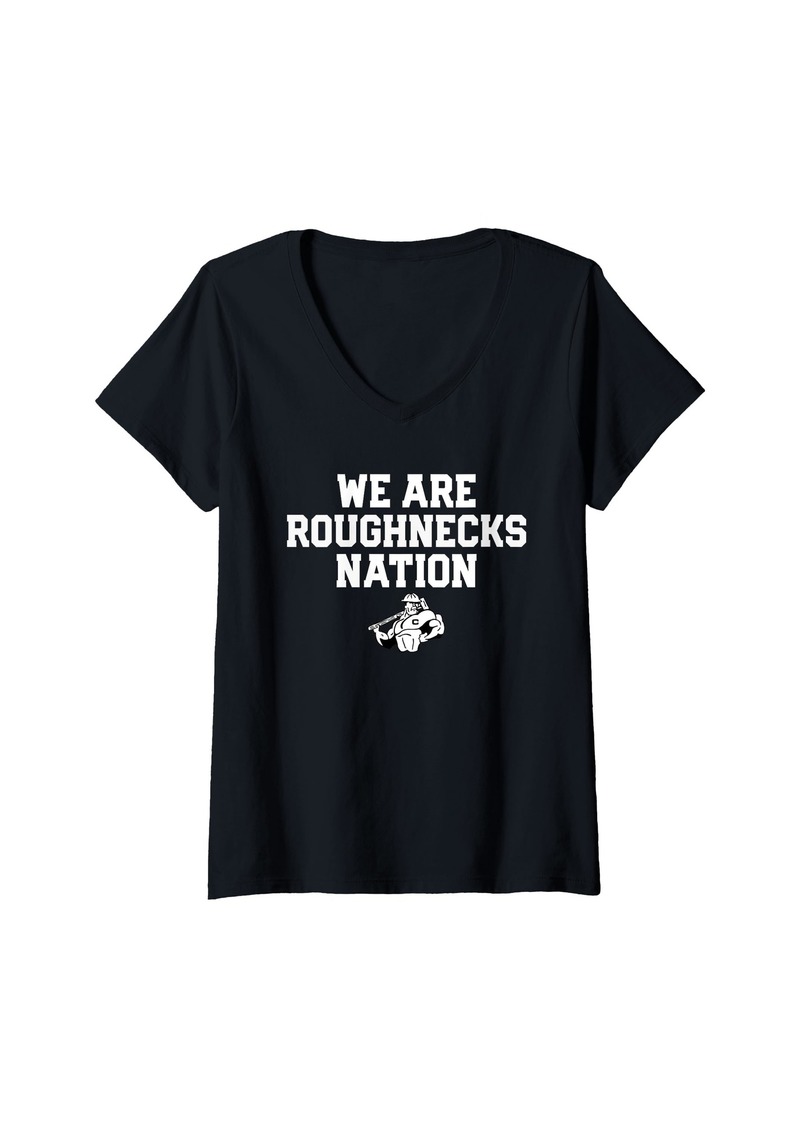 Womens Columbia Roughnecks Logo Nation HS V-Neck T-Shirt