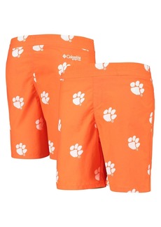 Big Boys and Girls Columbia Orange Clemson Tigers Backcast Printed Omni-Shade Shorts - Orange