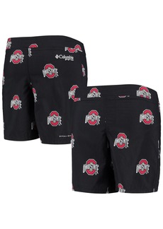 Big Boys Columbia Black Ohio State Buckeyes Backcast Printed Omni-Shade Shorts - Black