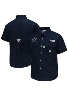 Youth Columbia Navy Dallas Cowboys PFG Bonehead Button-Up Shirt at Nordstrom