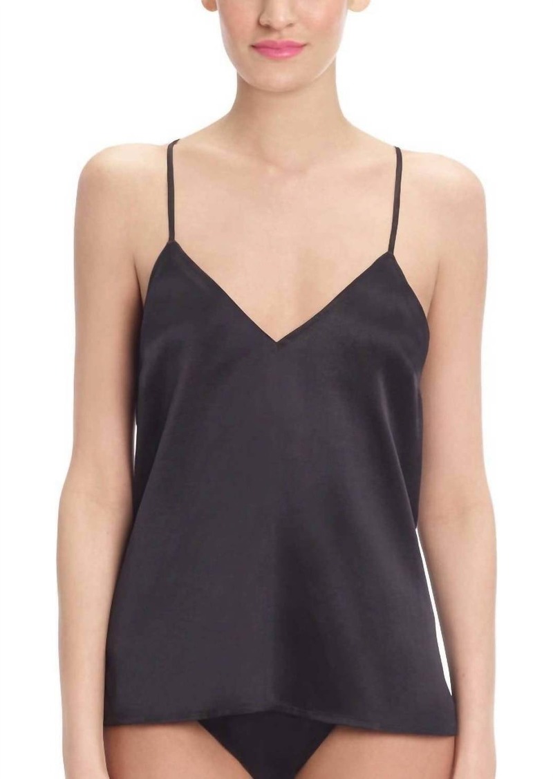 Commando Cami Silk Top In Black