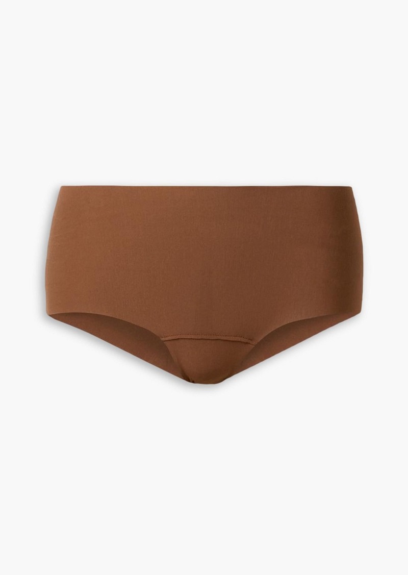 Commando - Stretch-micro modal jersey briefs - Brown - XS