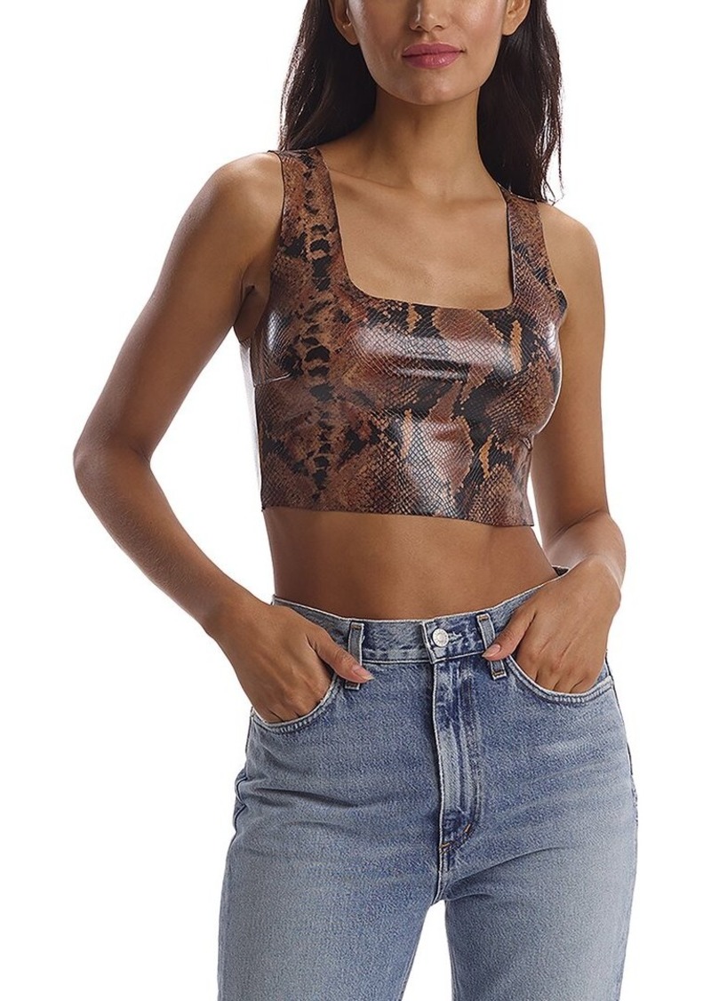 commando Animal Square Neck Crop Top