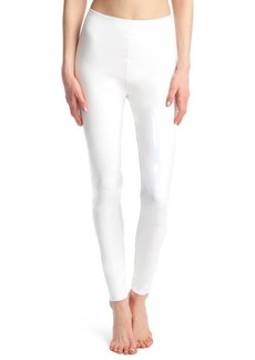 Commando Control Top Faux Patent Leather Leggings in White at Nordstrom