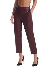 Commando Tapered Faux Leather Crop Pants