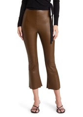 Commando Faux Leather Flare Crop Pull-On Pants