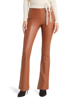 Commando Faux Leather Flare Leggings in Cocoa at Nordstrom Rack