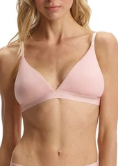 Commando Logo Band Ribbed Triangle Bralette in Apricot at Nordstrom