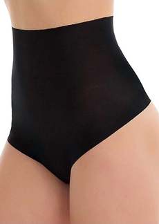 Commando Cotton Control Shaping Thong In Black