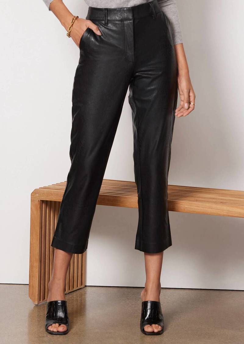 Commando Faux Leather 7/8 Trouser In Black